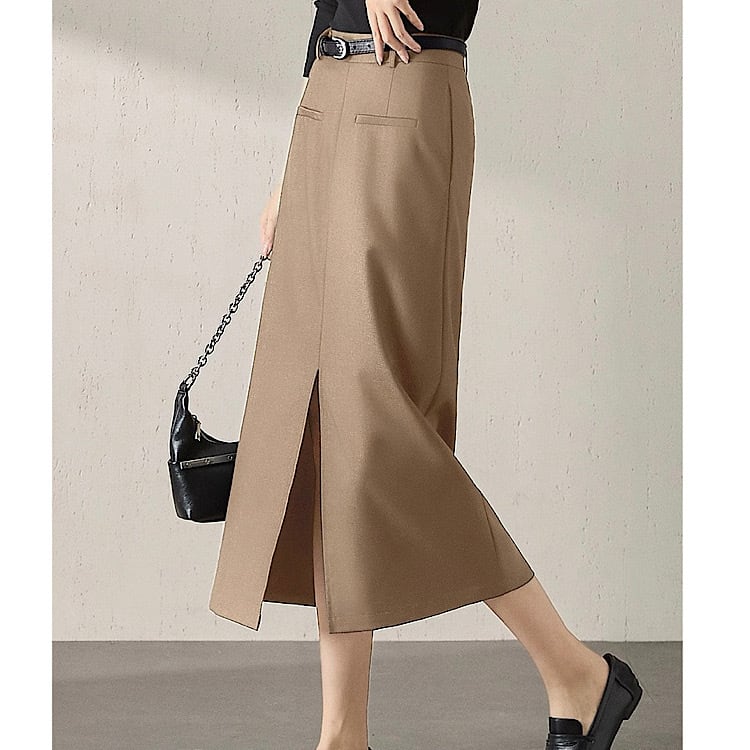 美脚見えAラインスカート YH9488