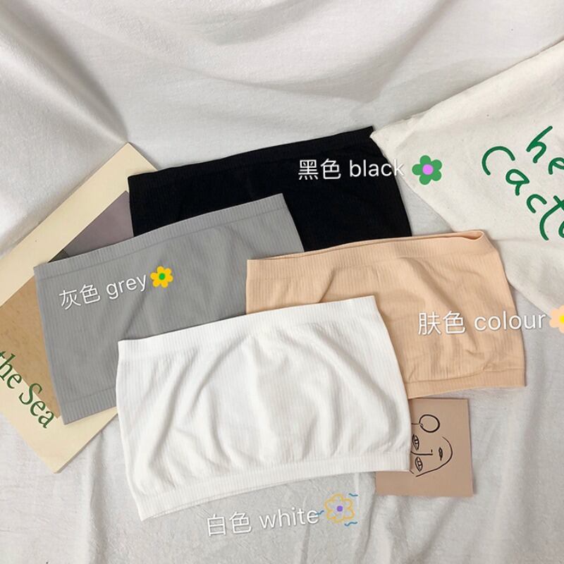 2020年夏の新しい通気性、ワイルド、ストラップレス、アンチエンプティ、インナーベースチューブトップ、学生用下着巻き胸 1号婦人6989979679