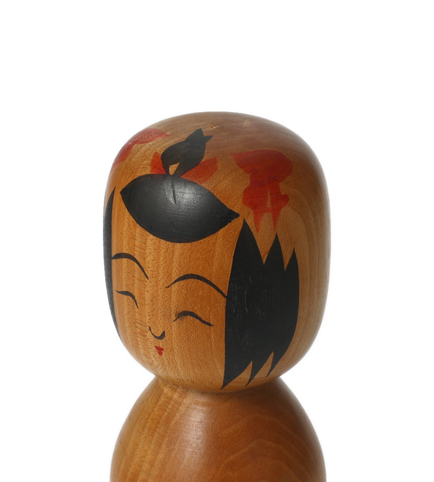 ヴィンテージ伝統こけし-鳴子系、本田功（1941ｰ)作、高さ24cm