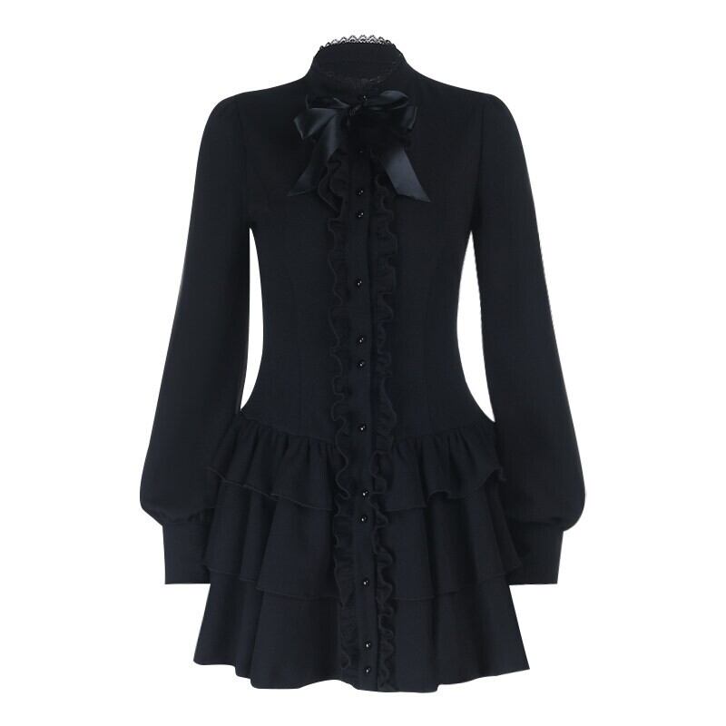 Ribbon frill one-piece r0183