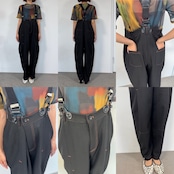 adjuster color stitch suspenders PT/black