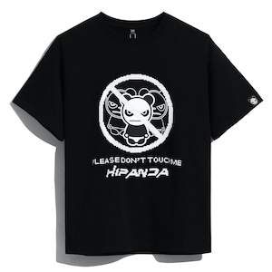 送料無料【HIPANDA ハイパンダ】メンズ プリント&スパンコール Tシャツ MEN'S PRINTED SEQUINS SHORT SLEEVED T-SHIRT / WHITE・BLACK