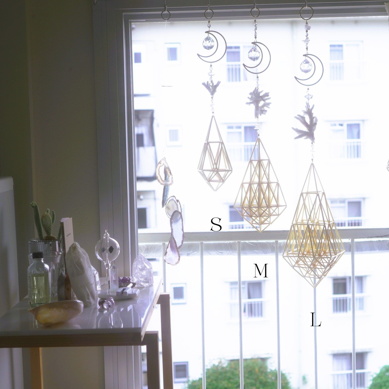 海の光のヒンメリ - S - ✧ 9 Moon / Ocean Origin Light