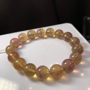 f61ブラウン系グラデーションフローライトブレスレット