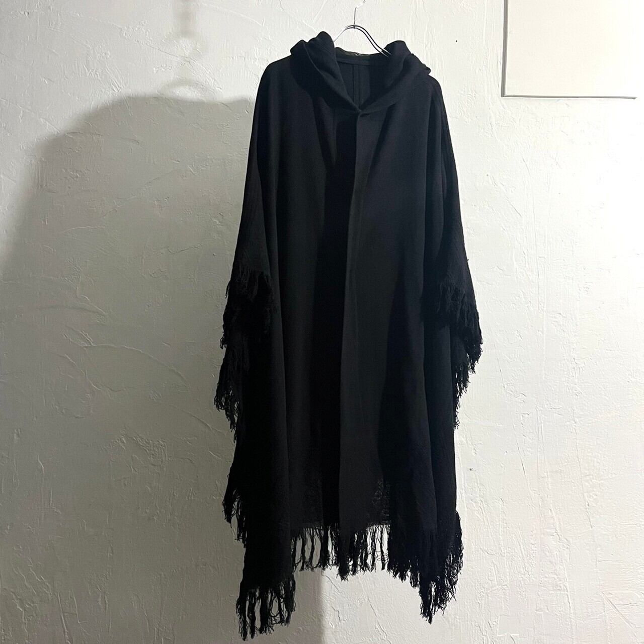 21AW Ys Wool Poncho Coat