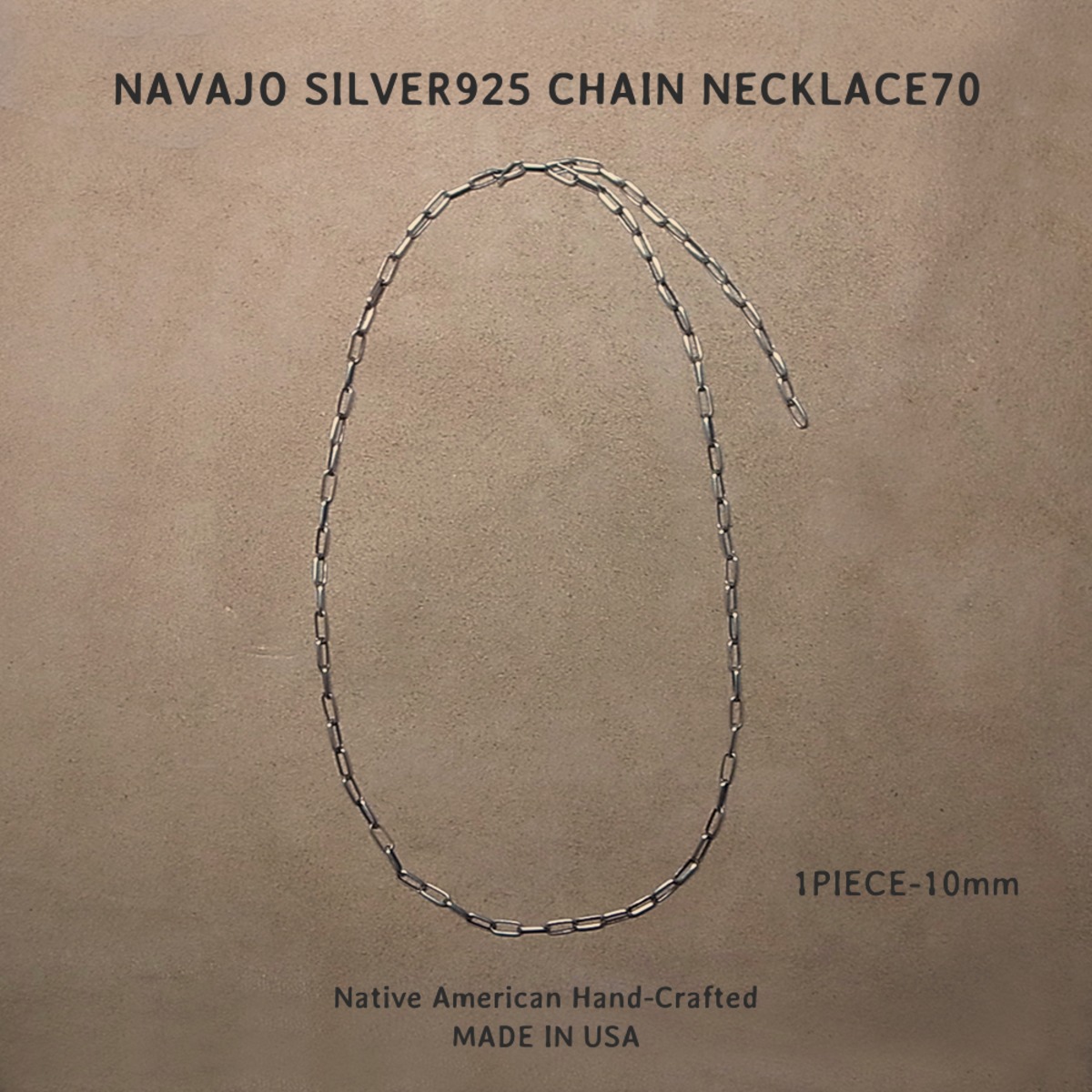 10mm-NAVAJO SILVER925 CHAIN NECKLACE70 | ROSETTAPRAYER