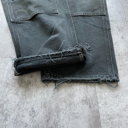 ブラック ダブルニー Carhartt B136 GVL 32×32 詳細写真6