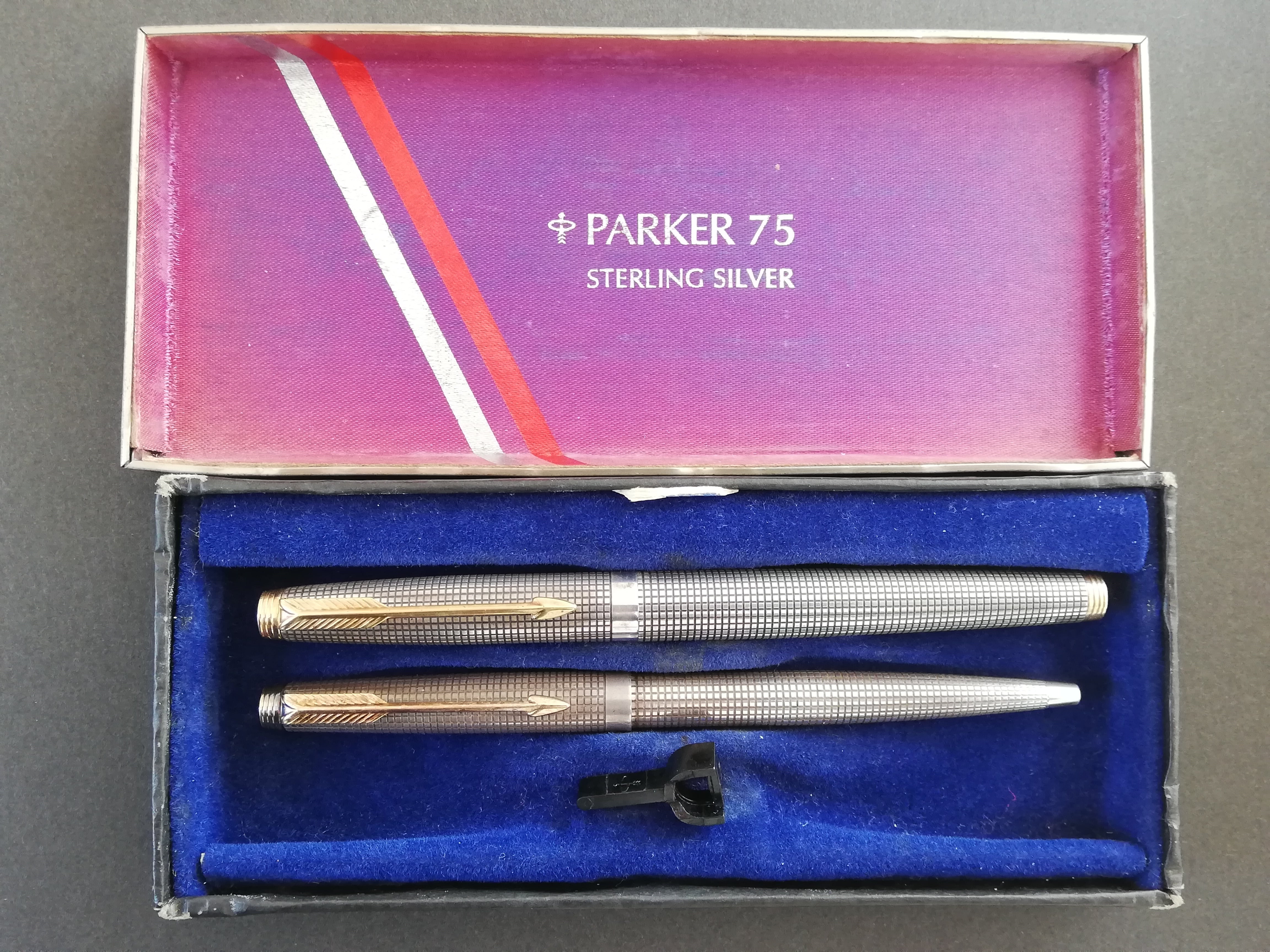 【セット販売】'70s パーカー ７５ PARKER 75 Crosshatch grid