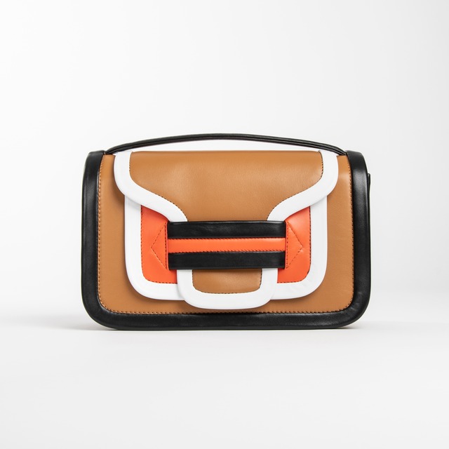 PIERRE HARDY　ALPHA BAG MAX　COGNAC ORANGE BLACK