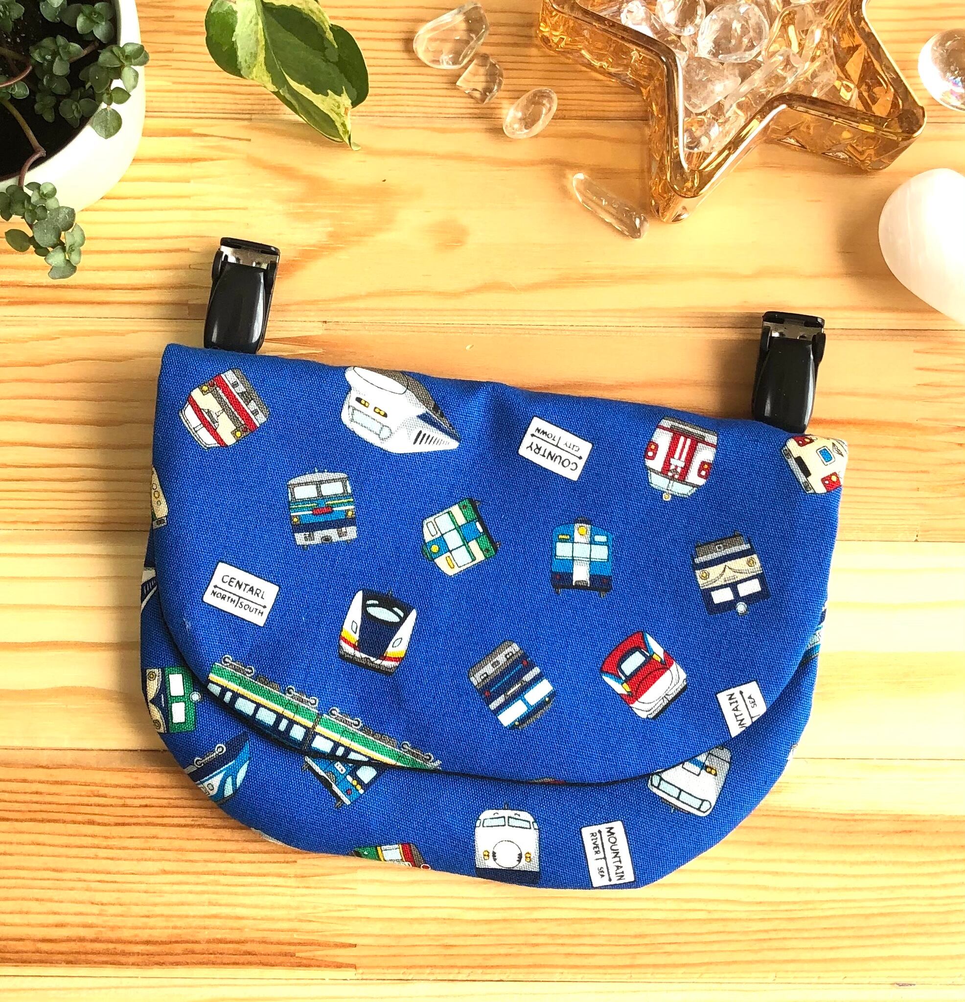 ハンドメイド オーダー 移動ポケット 保冷バッグ 巾着 ピンク ねこ