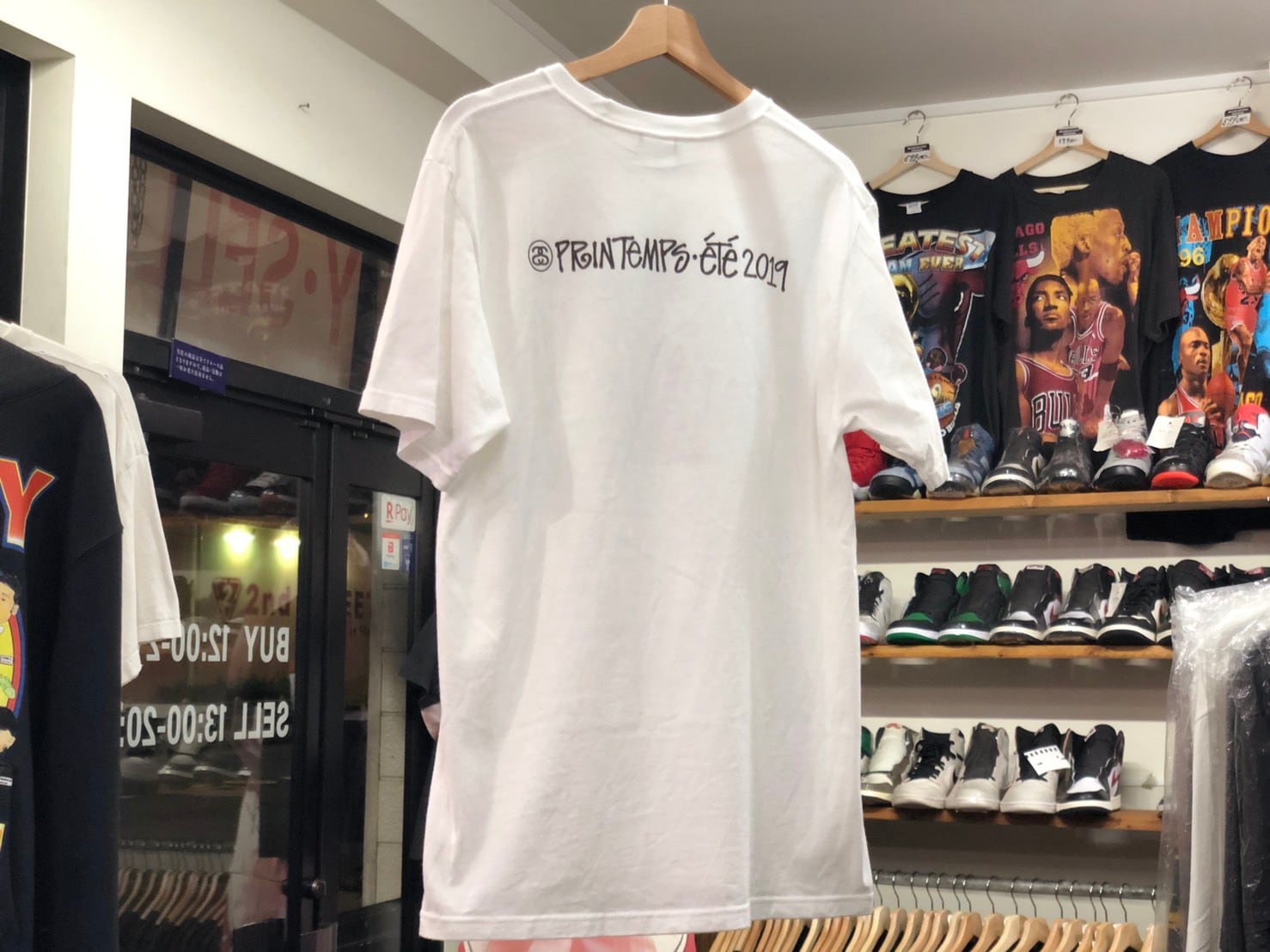 STUSSY PRINTEMPS ETE 2019 CAMPAIGN TEE WHITE MEDIUM 50JG7346  