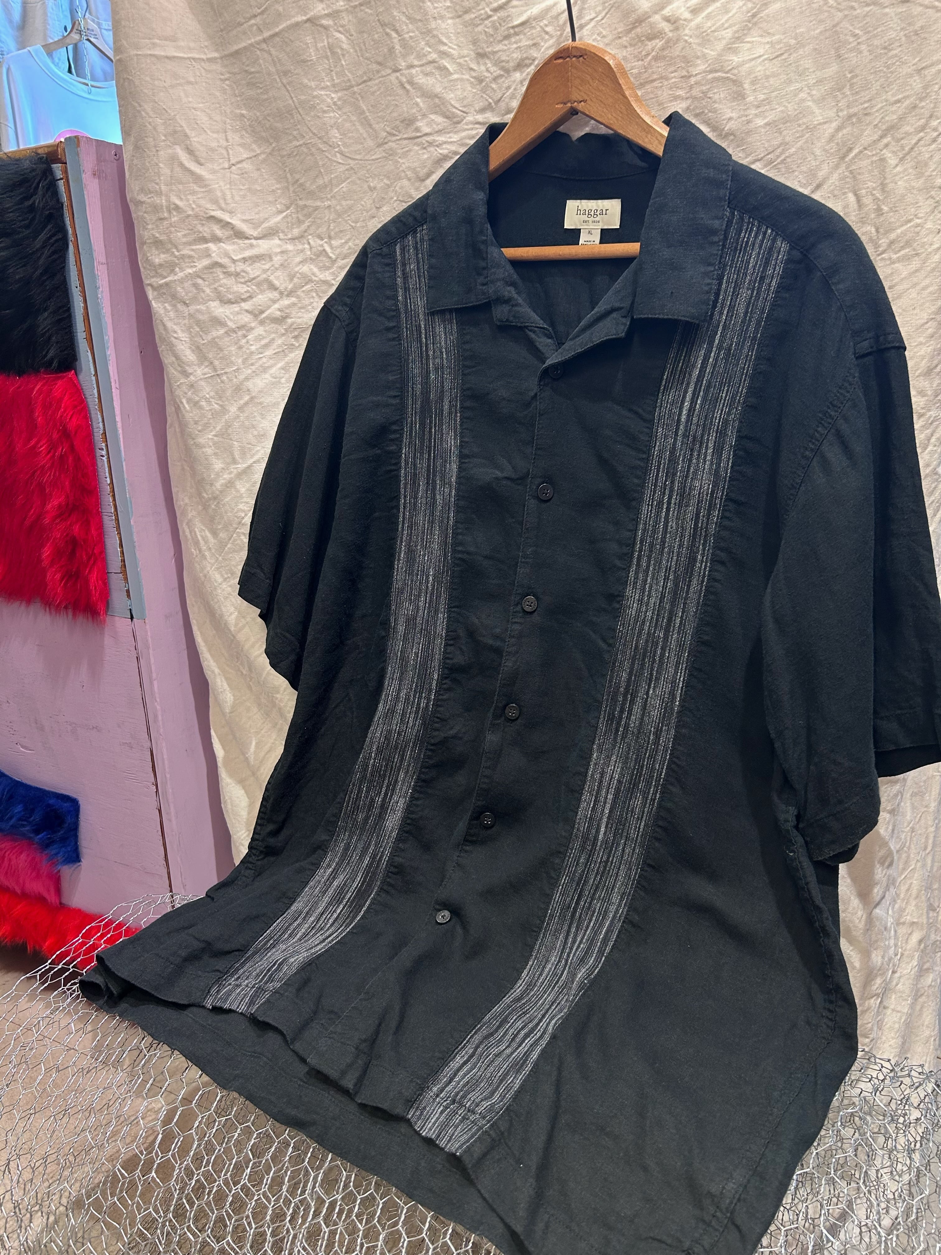 90s WRANGLER ラングラー ブラックデニム ウエスタンシャツ【17 1/2-35