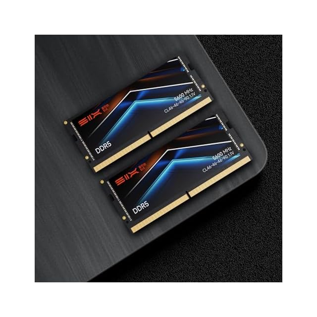 SIX DDR5 RAM 1枚16GB 5600MHz SODIMM ノートPC用メモリ - 1.1V超低