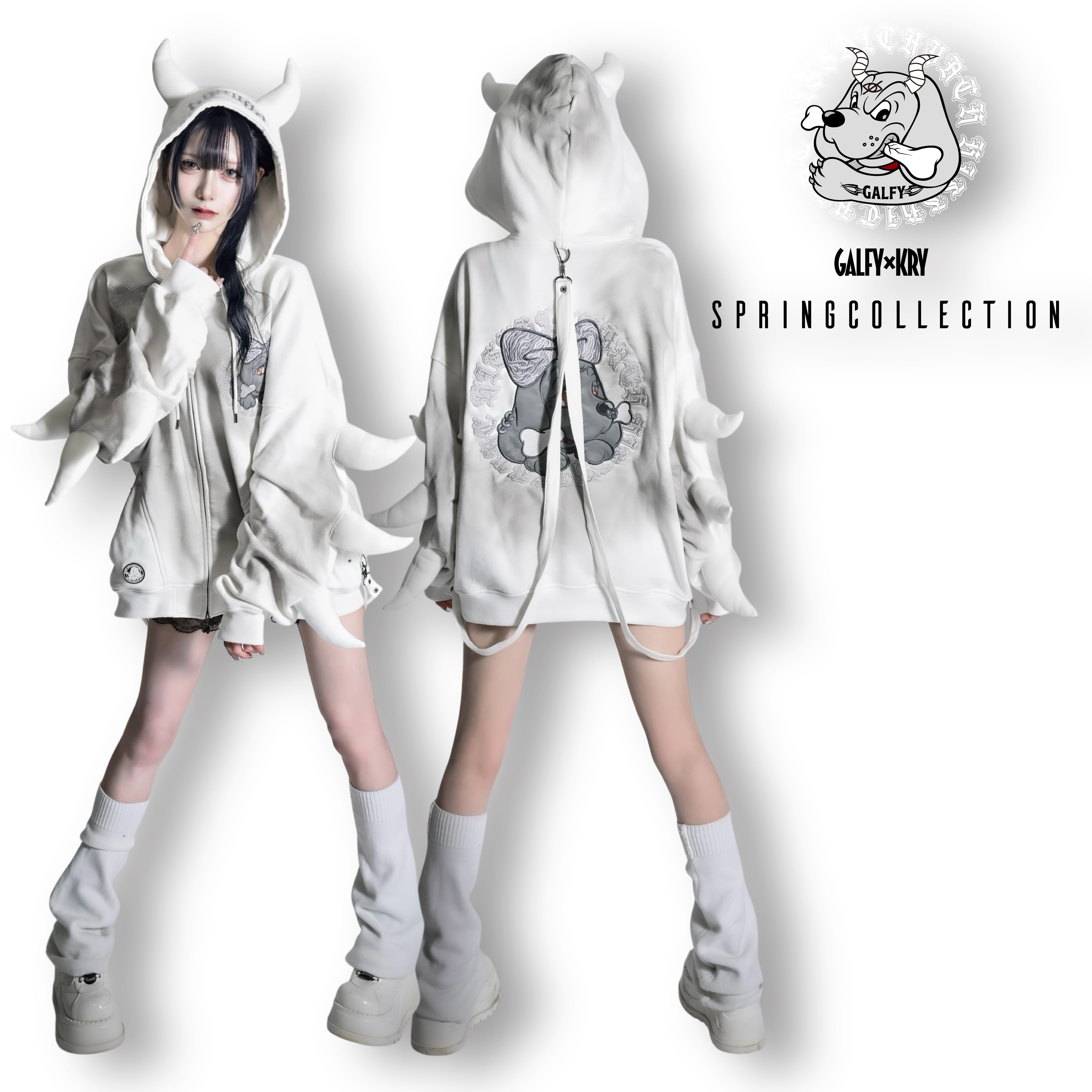 予約】「トゲトゲツノパーカー」 | KRY clothing