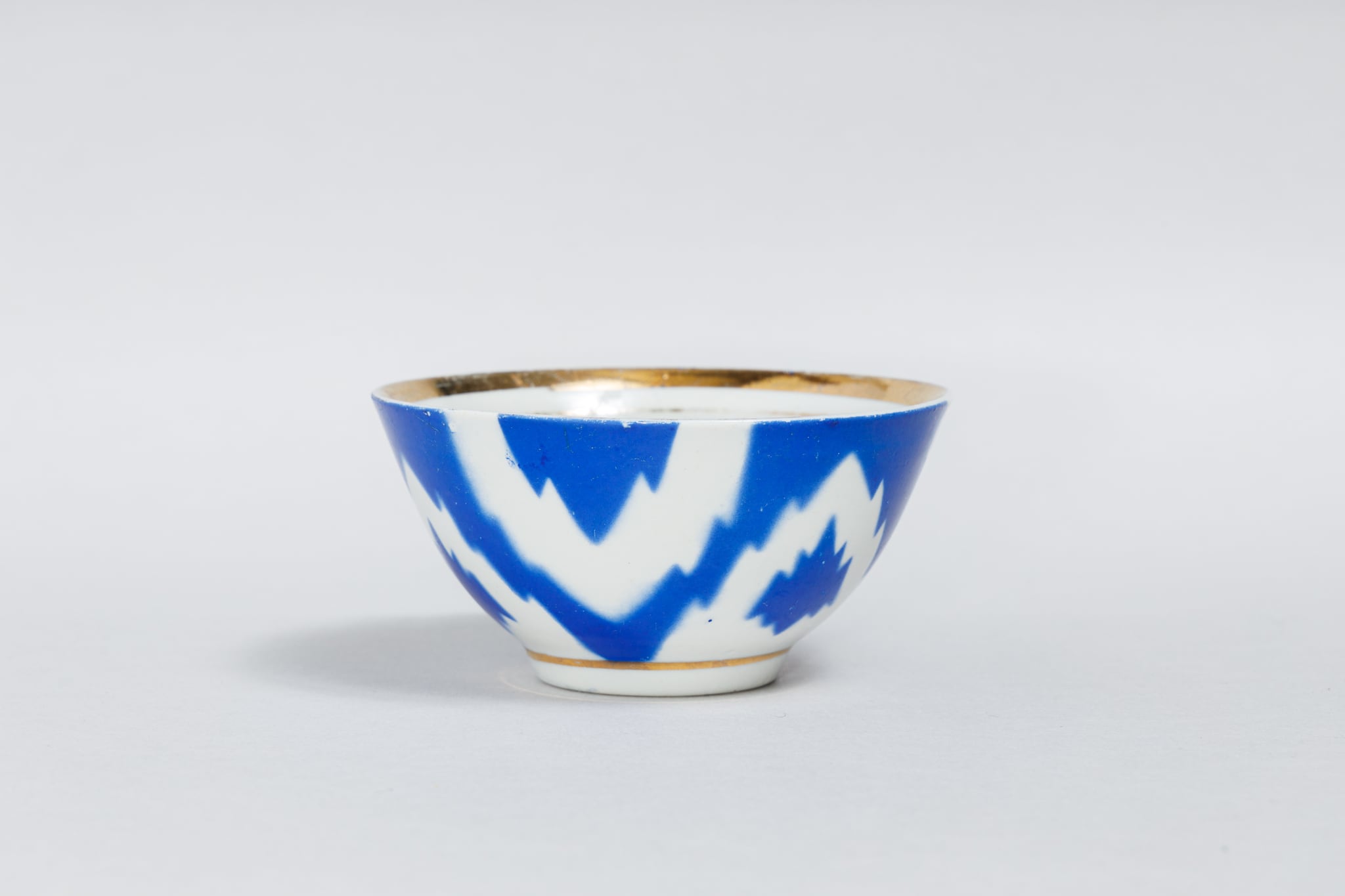 ヴィンテージ タシケント磁器工場綿花柄ブルーカップ 旧ソ連 0306