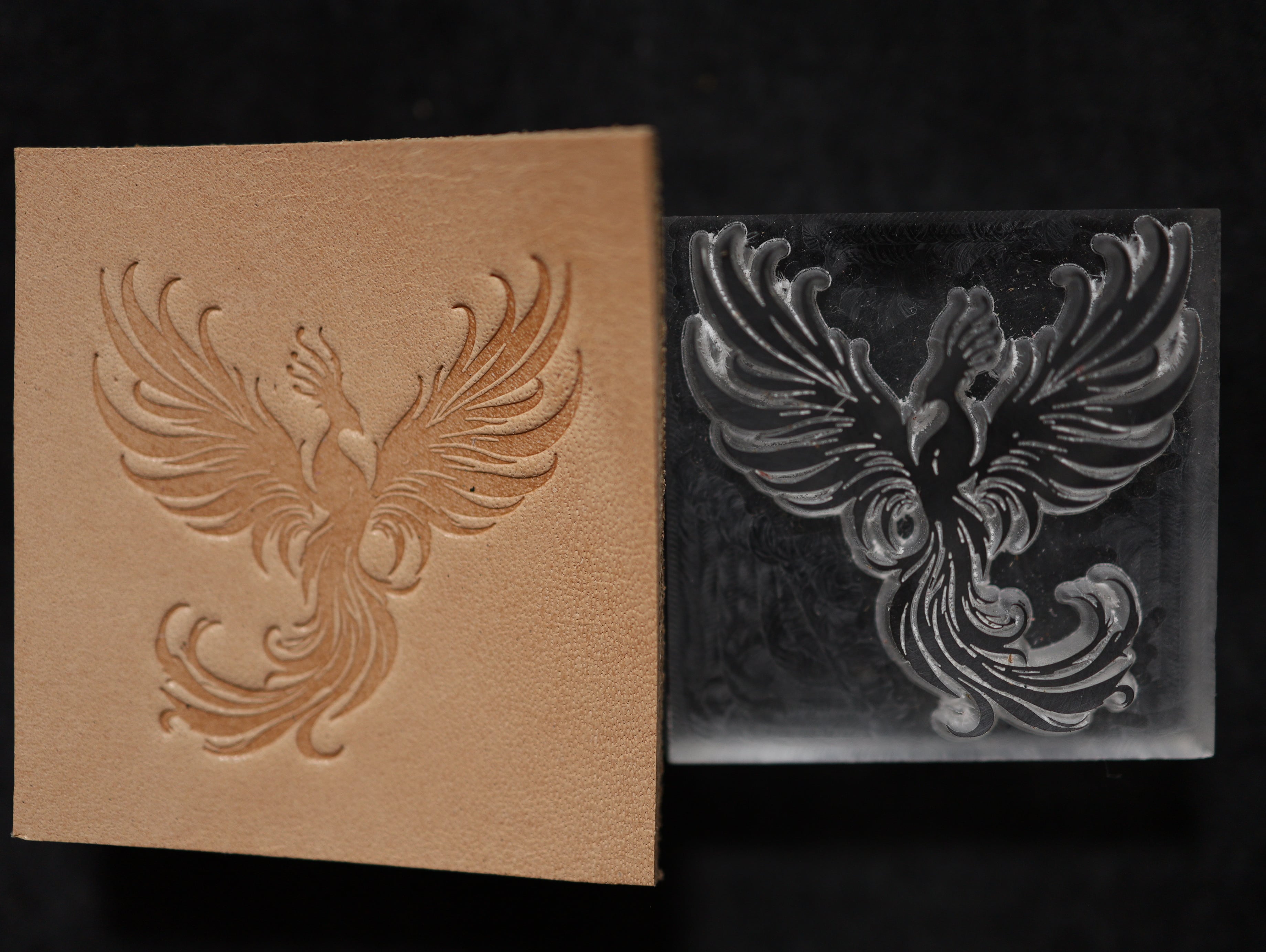 【アクリル刻印】鳳凰　鳥　レザークラフト用