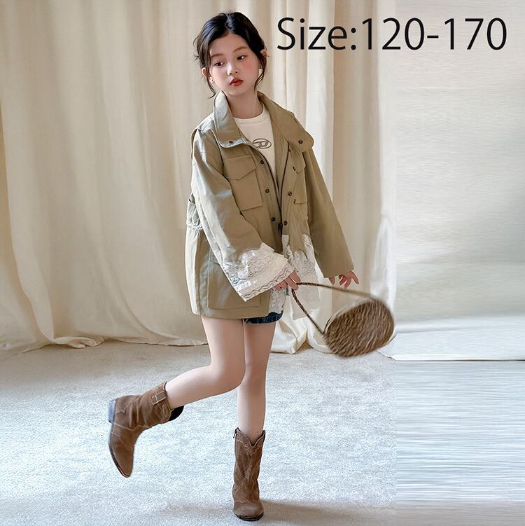 ちょい甘めなレースジャケット