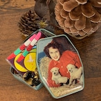 GEROGE W. HORNER & CO.LTD　女の人と二匹の子犬柄TIN缶