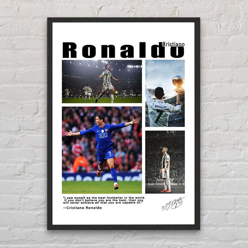 1-クリスティアーノ・ロナウド A4 アートポスター CR7 サッカー