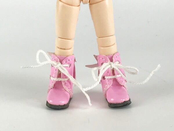 ドール靴 1/6 オビツ11 リボンブーツ SBB007PNK MW - 画像4