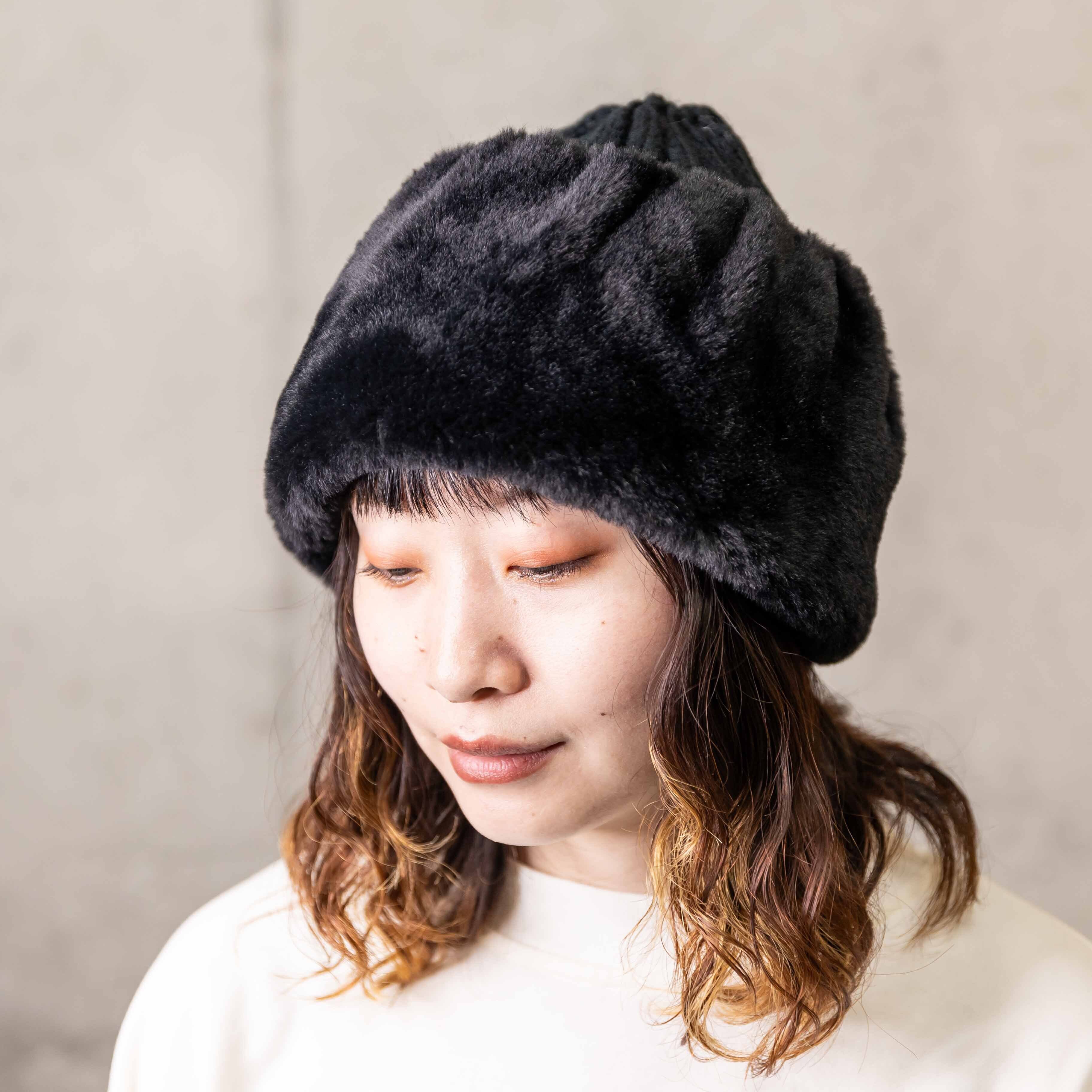 リブファーニット | オンラインShop無（帽子の通販）