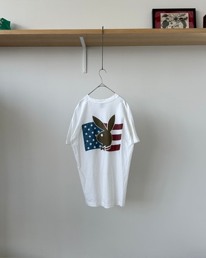 -PLAY BOY- Vintage 90s L Print T-Shirt made in USA