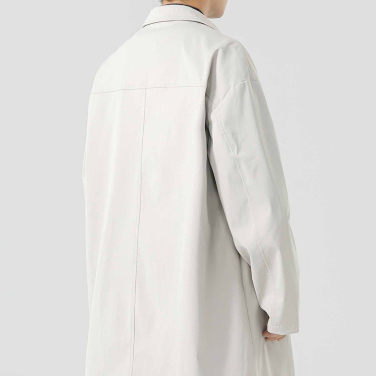 ロング丈 フロントボタン オーバーコート af0130