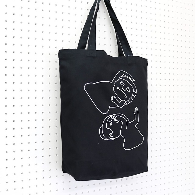 びじゅチューン お互い擬態トートバッグ 黒 Kunisaki Peaks Oniline