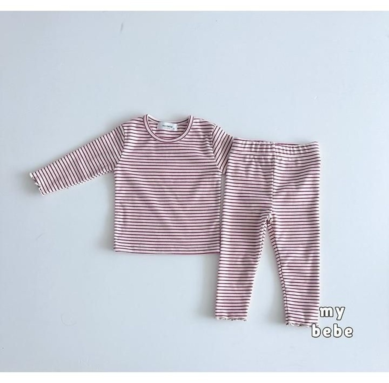 韓国子供服 / 26winter / my bebe / もちもちルームウェアセット / キッズ / 冬服 *XS~XL*