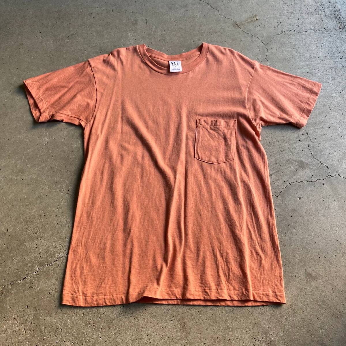 90年代 USA製 GAP オールドギャップ 旧タグ 無地 ポケットTシャツ 