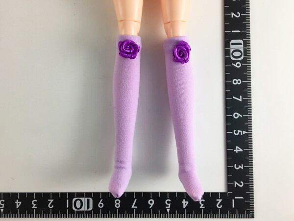 ドールアクセサリ 1/6 女性用 靴下 ストッキング ラベンダー BS178 - 画像1