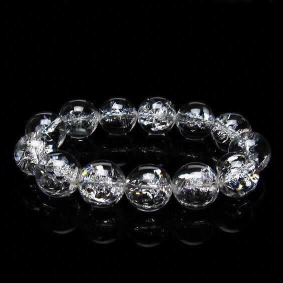 アイリスクォーツ 水晶 ブレスレット 18mm おまかせ便 111-20254