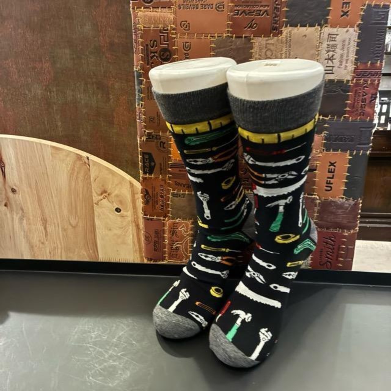 TOPANGA SOCKS Men's　Art Socks Tool　Black