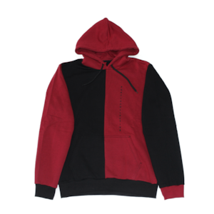 POETIC COLLECTIVE BLOCK HOODIE BLACK / RED サイズL