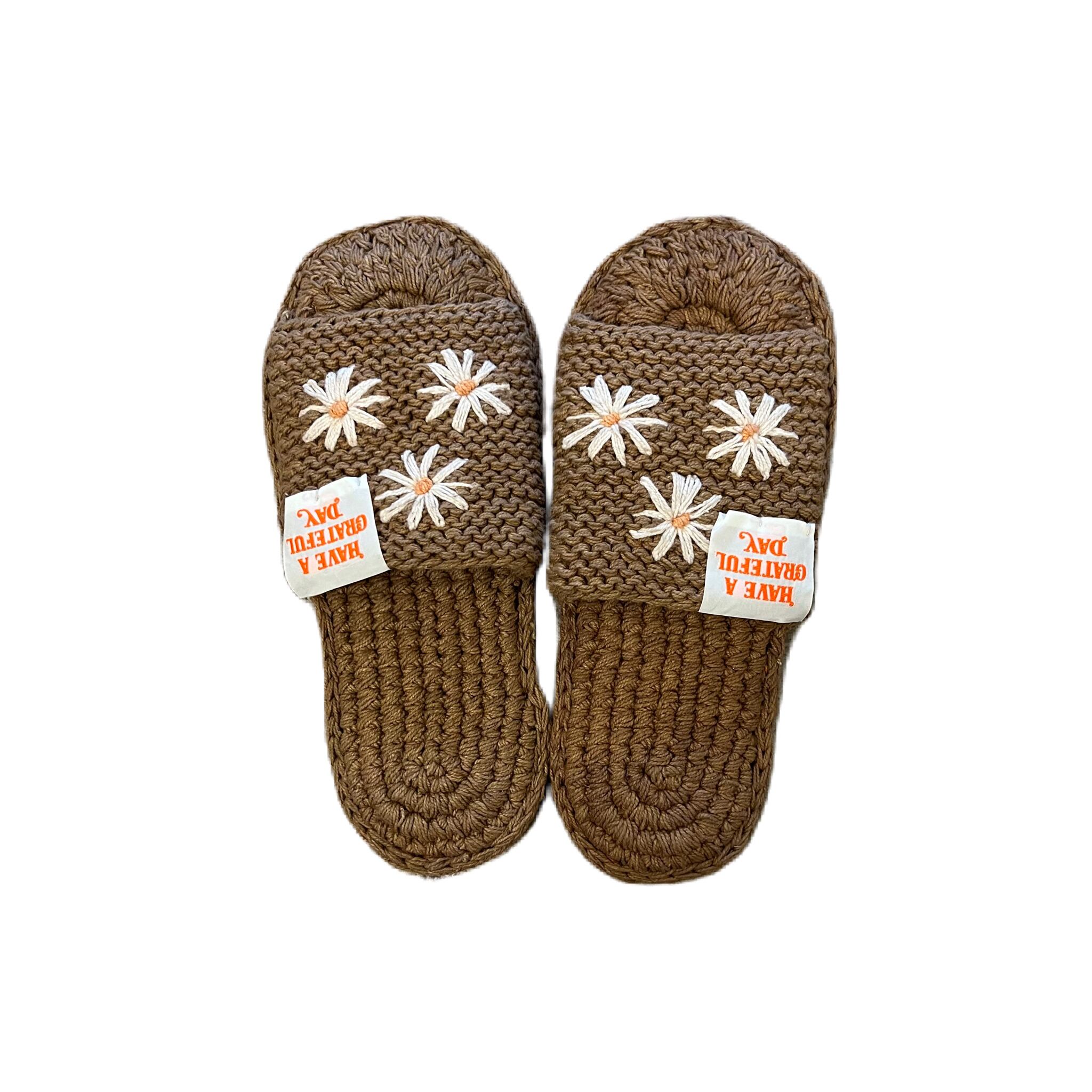 HAVE A GRATEFUL DAY #Sandals Brown