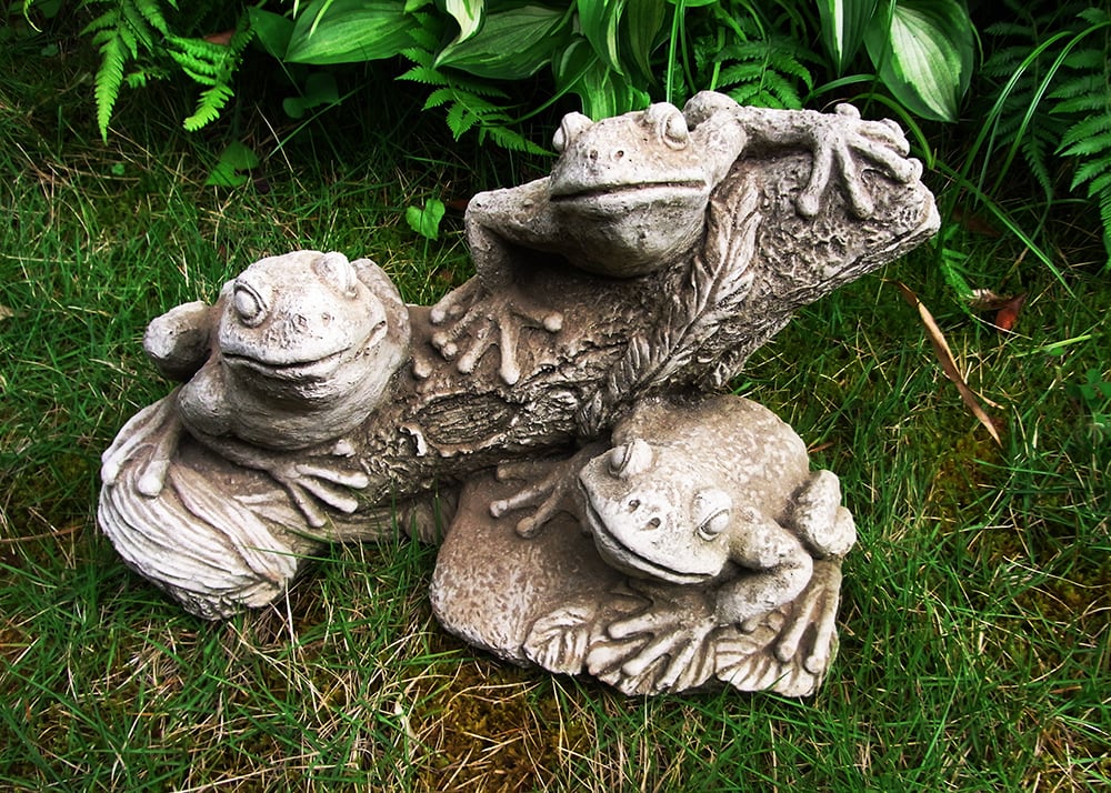 亀の上に乗るカエルの石像60kg 蛙石 ガーデニング ガーデンオブジェ 引き取り限定 0612