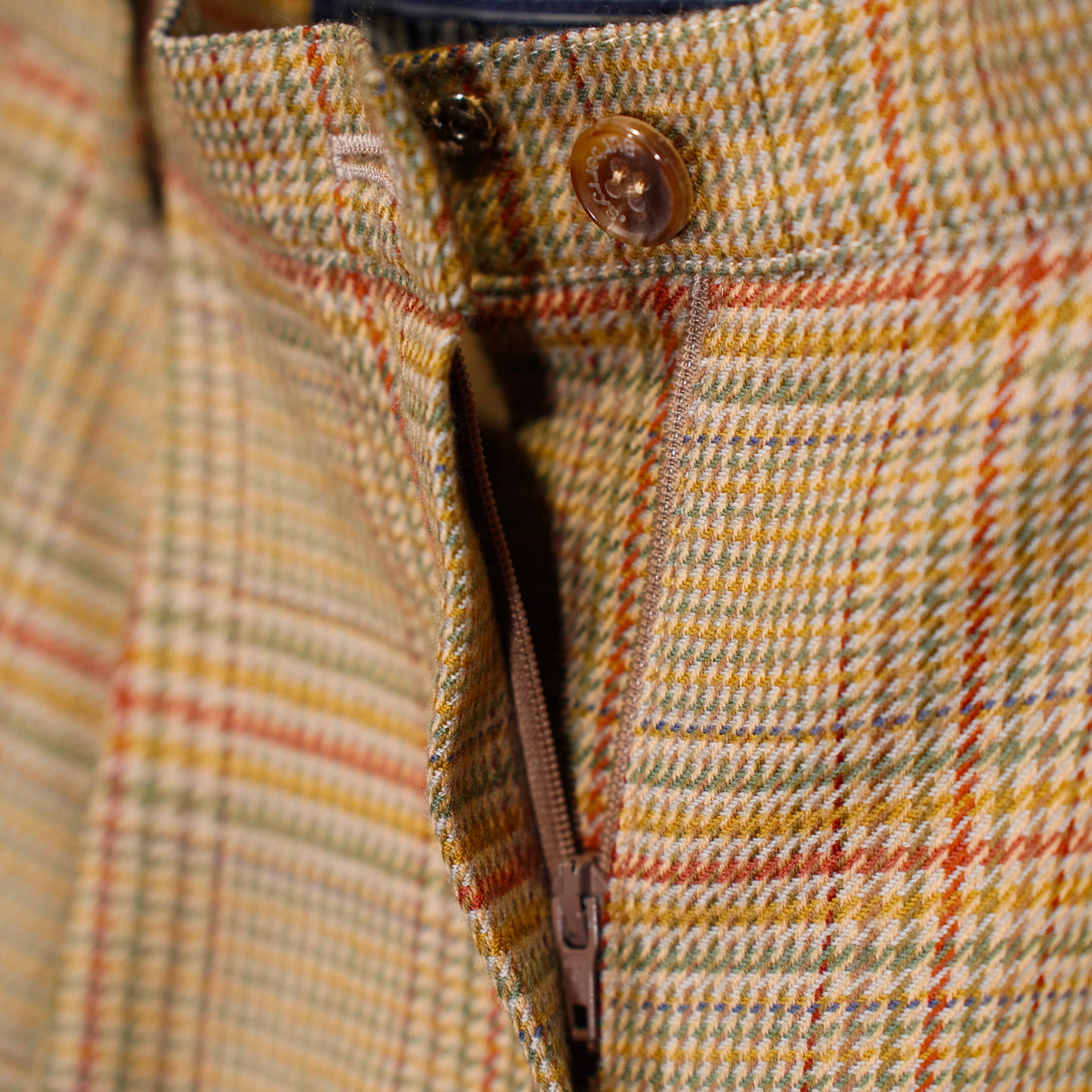 BURBERRYS CHECK PATTERNED DOUBLE JACKET PANTS SET UP SUIT