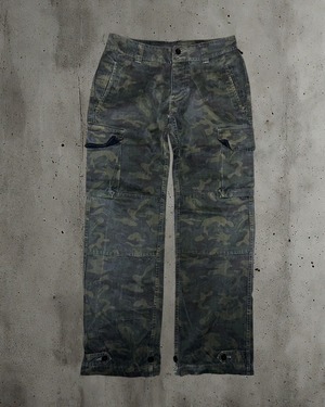 wjk Camouflage Cargo Pants with Adjustable Hem