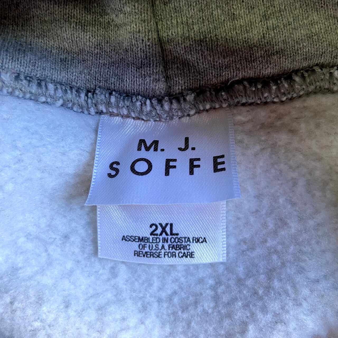 ビッグサイズ M.J.SOFFE VERMONT カレッジロゴ プリント プルオーバー 