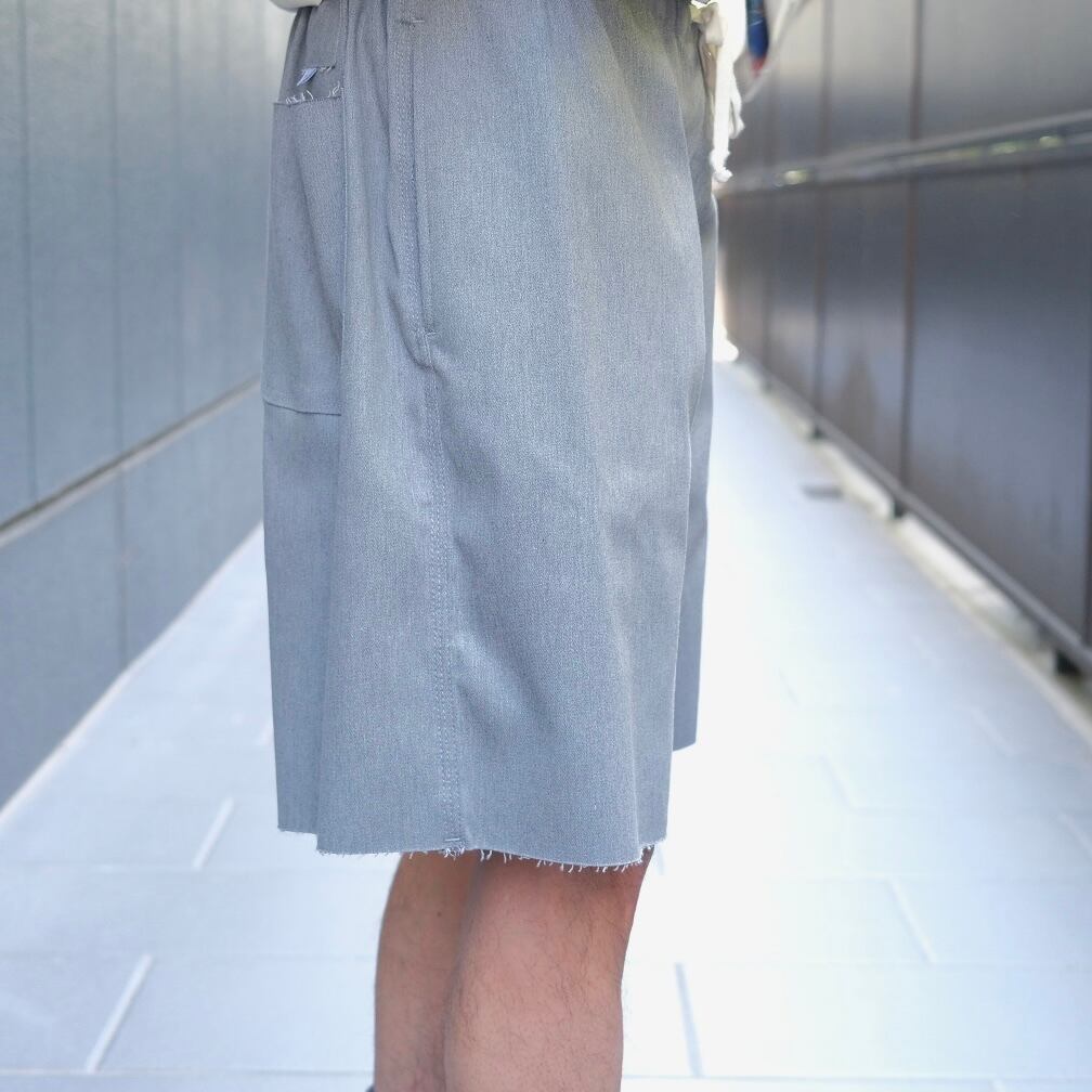 KENNETH FIELD(ケネスフィールド) /SHORTS sweat like twill-GRAY-(43