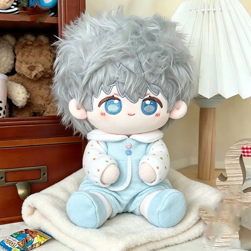 マガリン　ぬい服と靴 15cmぬいぐるみ用 ドット柄ロンパース+靴 着せ替え ぬい服 2点セット