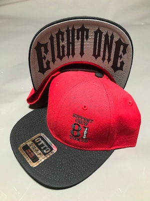SUPPORT CAP "EIGHT ONE" RED