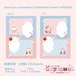 バラメモ352.cherry or strawberry fukidashi memo refill(A6)