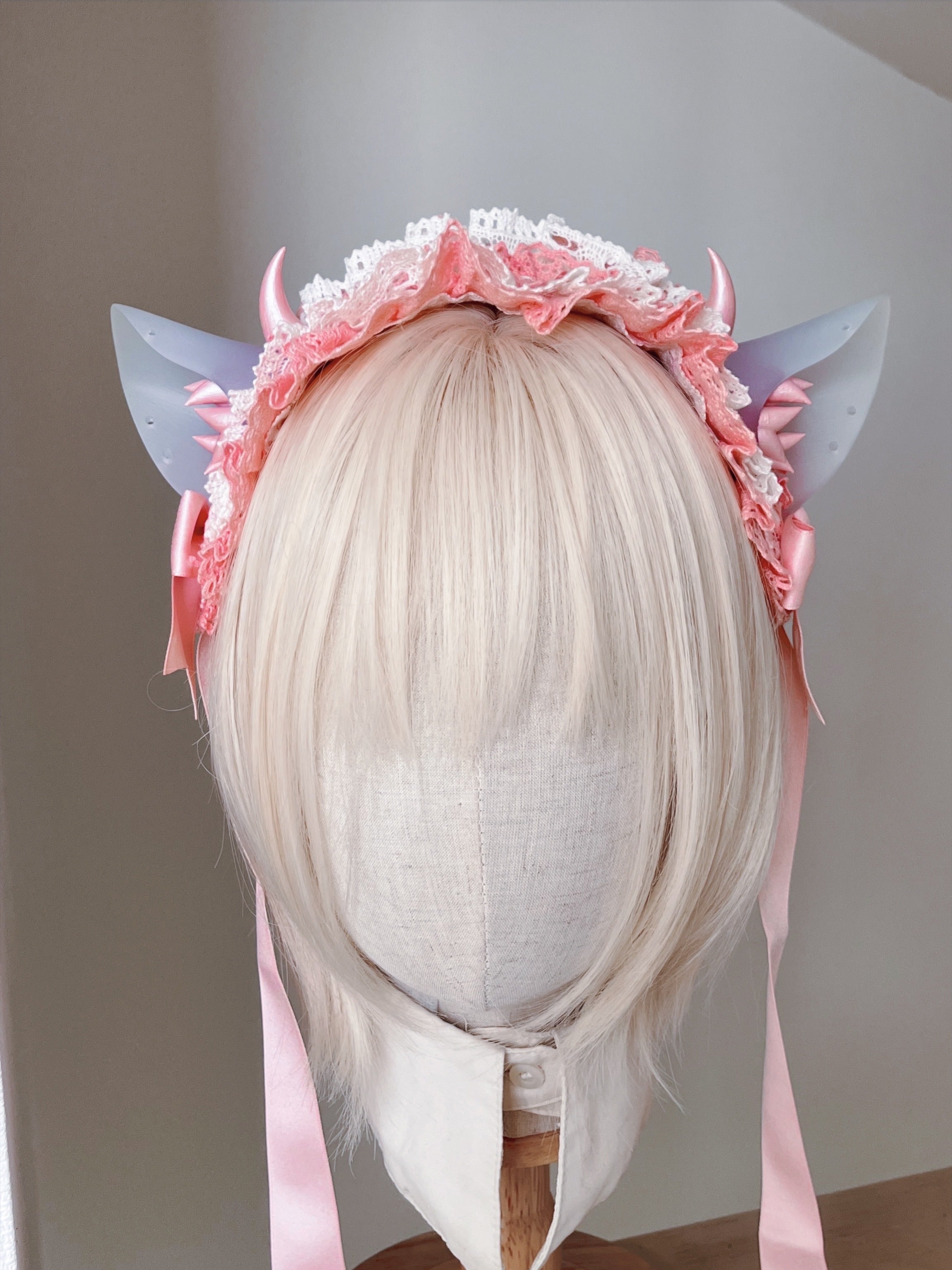 リリコラム ツノカチューシャ ピンク 円環のツノカチューシャ 赤 | ririco:ramu