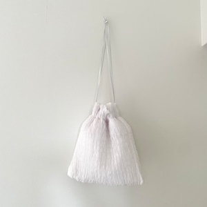 MIONA SHIMIZU/shibori bag  silk