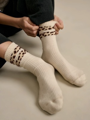 Fomife Lepard line socks / Bellerose