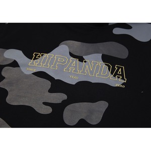 SALE 送料無料【HIPANDA ハイパンダ】男女兼用 カモフラージュ フーディー スウェット / UNISEX CAMO PRINT HOODIE SWEAT SHIRT / BLACK