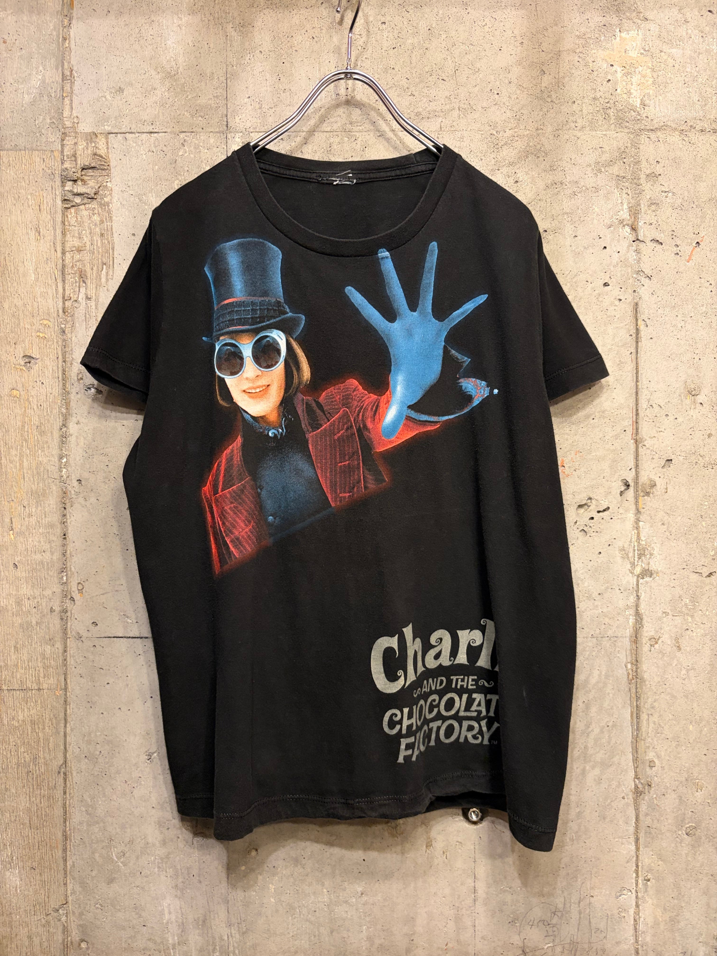 レディースM相当】チャーリーとチョコレート工場 映画t tシャツ