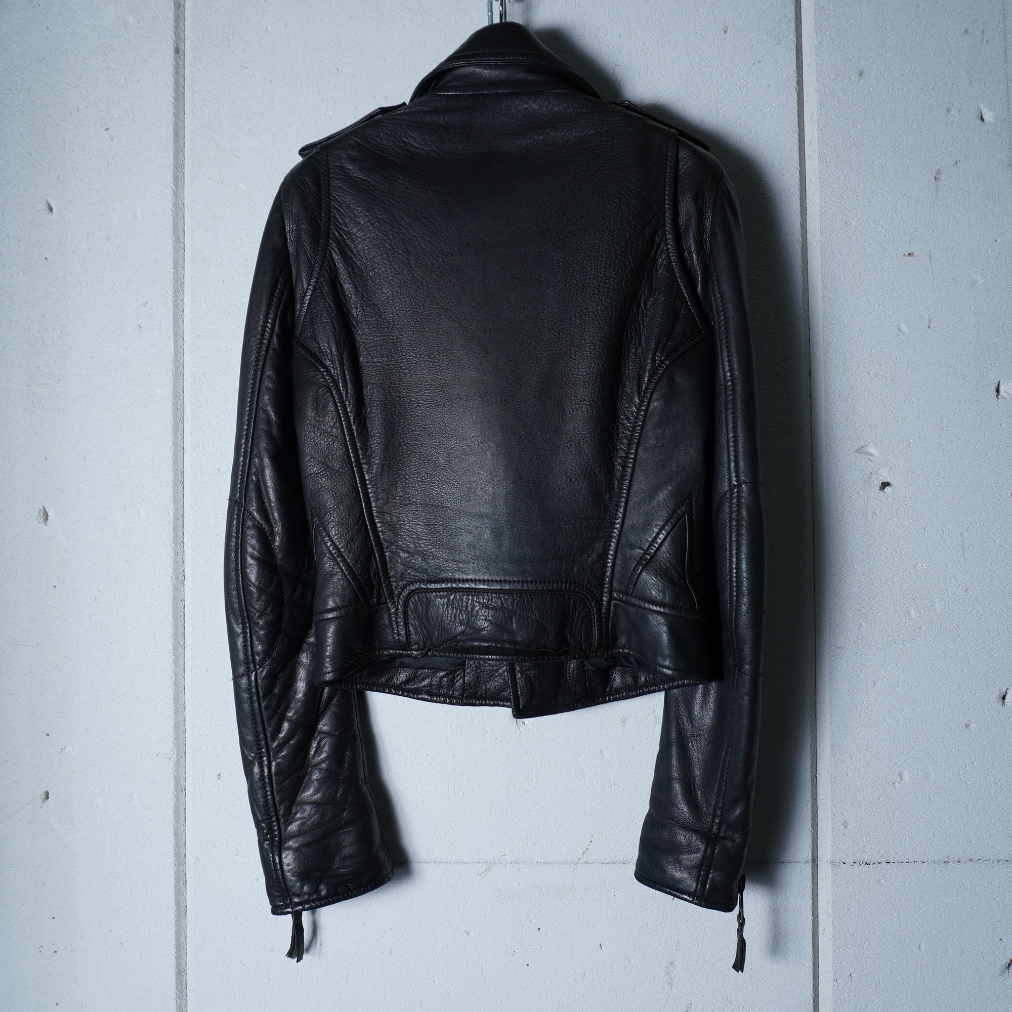 BALENCIAGA】バレンシアガ ニコラ期 ラムレザーダブルライダース