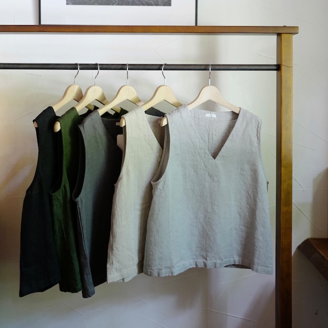 fog linen work │ベススカート（リネン100％・普通地）3colors